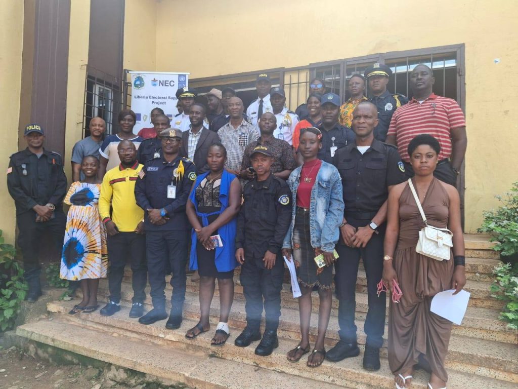 NEC-LESP Conducts Election Security Training with Liberia National Police