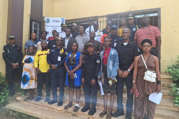 NEC-LESP Conducts Election Security Training with Liberia National Police